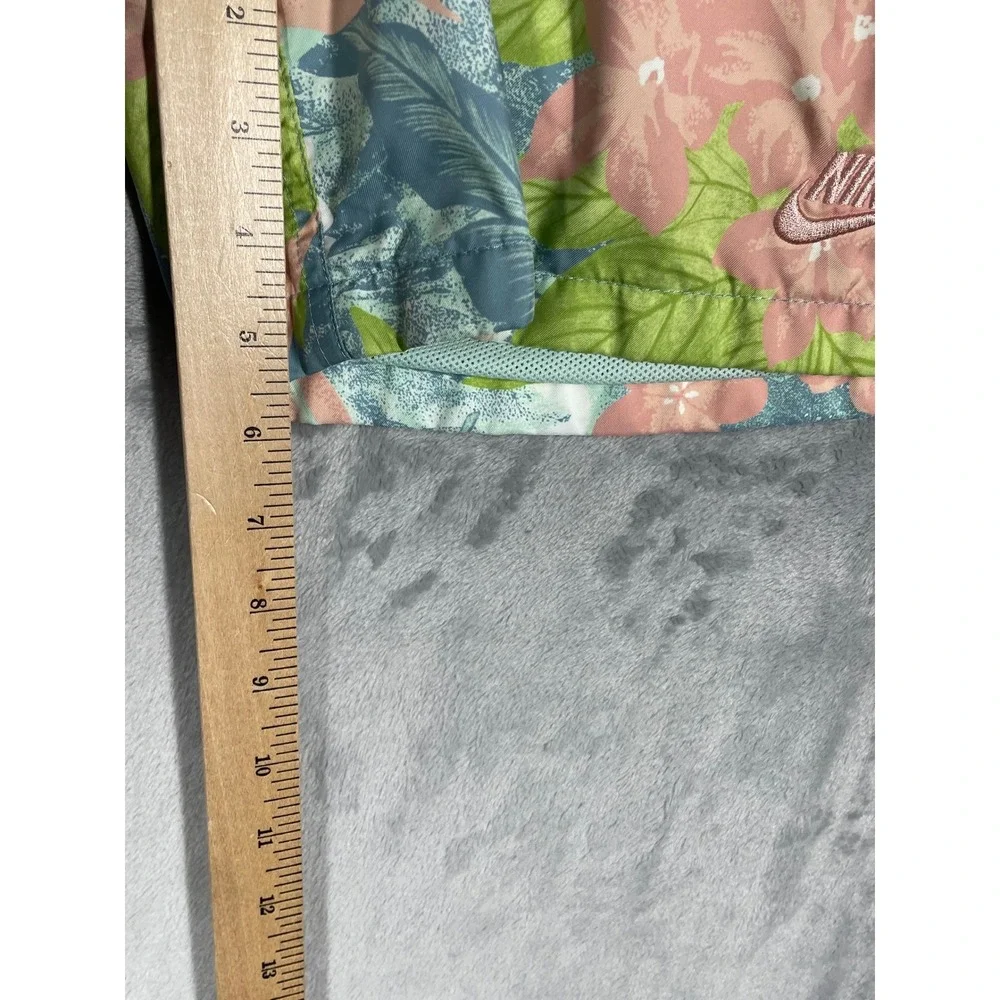 Nike Sportswear Mens Floral Tropical Swim Shorts Blue Pink Green Size M 3356